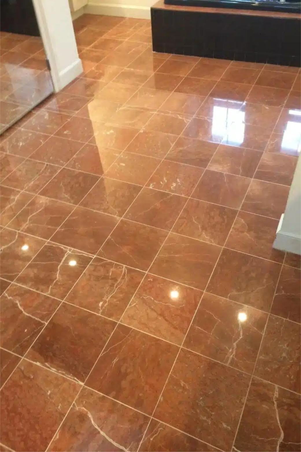 Piso después del pulido